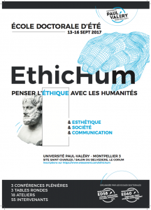 Affiche du cycle de conférence EthicHum